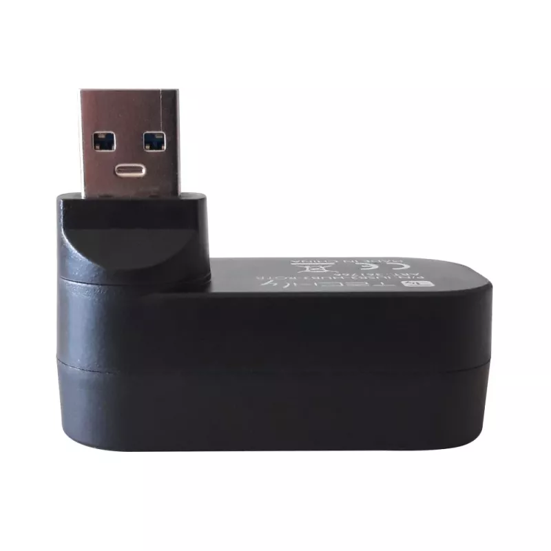 Techly IUSB3-HUB3-ROTB USB 3.2 Gen 1 šakotuvas, 3x Type-A, 5000 Mbit/s, juodas