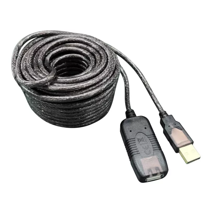 Techly IUSB-REP10TY aktyvus USB 2.0 ilginimo kabelis, 10 m