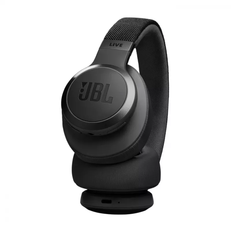 JBL Live 770NC belaidės ausinės viršugalvinės, pokalbiams/muzikai, juodos