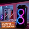 JBL PartyBox 710 belaidė vakarėlių garso sistema, Bluetooth, 800 W, dviejų juostų, valdoma per programėlę, juoda