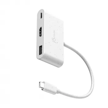 j5create JCA379EW - USB-C® į HDMI™ ir USB™ Type-A su maitinimo tiekimu