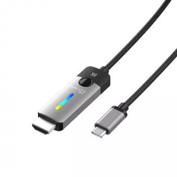 j5create JCC157-N USB-C į HDMI 2.1 8K laidas 1,79 m