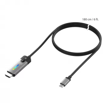 j5create JCC157-N USB-C į HDMI 2.1 8K laidas 1,79 m