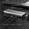USB centrinis įrenginys j5create JCD401 Dual 4K Multi-Port Hub sidabrinis, laidinis USB 3.2 Gen 2