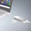 j5create JUD380 USB 3.0 Mini Dock, 1x HDMI, 3x USB, sidabrinis