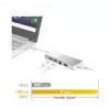 j5create JUD380 USB 3.0 Mini Dock, 1x HDMI, 3x USB, sidabrinis