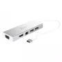 j5create JUD380 USB 3.0 Mini Dock, 1x HDMI, 3x USB, sidabrinis