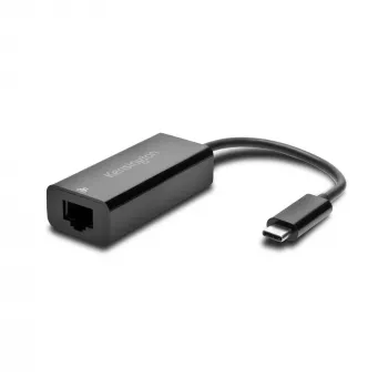 Kensington CA1100E USB-C į Ethernet adapteris, laidinis, USB Type-C, Ethernet, 1000 Mbit/s, juodas
