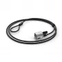 Kensington Keyed Cable Lock spyna su kabeliu, skirta Surface Pro ir Surface Go, 1,8 m, Kensington, raktinis, anglinis plienas, juoda, sidabrinė