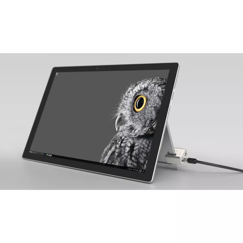 Kensington Keyed Cable Lock spyna su kabeliu, skirta Surface Pro ir Surface Go, 1,8 m, Kensington, raktinis, anglinis plienas, juoda, sidabrinė