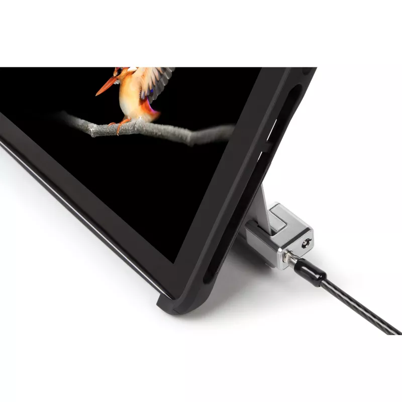 Kensington Keyed Cable Lock spyna su kabeliu, skirta Surface Pro ir Surface Go, 1,8 m, Kensington, raktinis, anglinis plienas, juoda, sidabrinė
