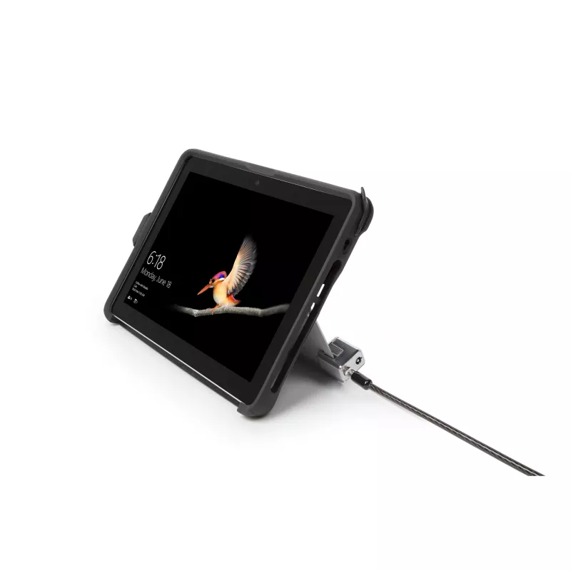Kensington Keyed Cable Lock spyna su kabeliu, skirta Surface Pro ir Surface Go, 1,8 m, Kensington, raktinis, anglinis plienas, juoda, sidabrinė