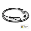 Kensington Keyed Cable Lock spyna su kabeliu, skirta Surface Pro ir Surface Go, 1,8 m, Kensington, raktinis, anglinis plienas, juoda, sidabrinė