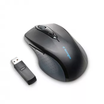 Kensington Pro Fit Wireless Full-Size pelė, ambidekstrinė, optinė, RF belaidė, 1600 DPI, juoda