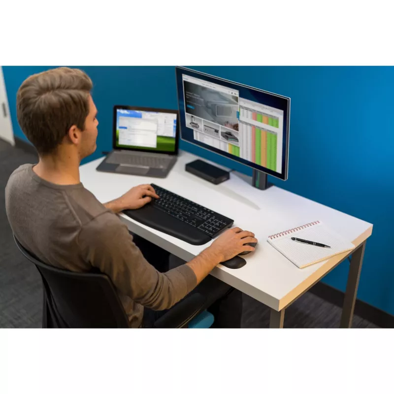 Kensington Pro Fit Wireless Full-Size pelė, ambidekstrinė, optinė, RF belaidė, 1600 DPI, juoda