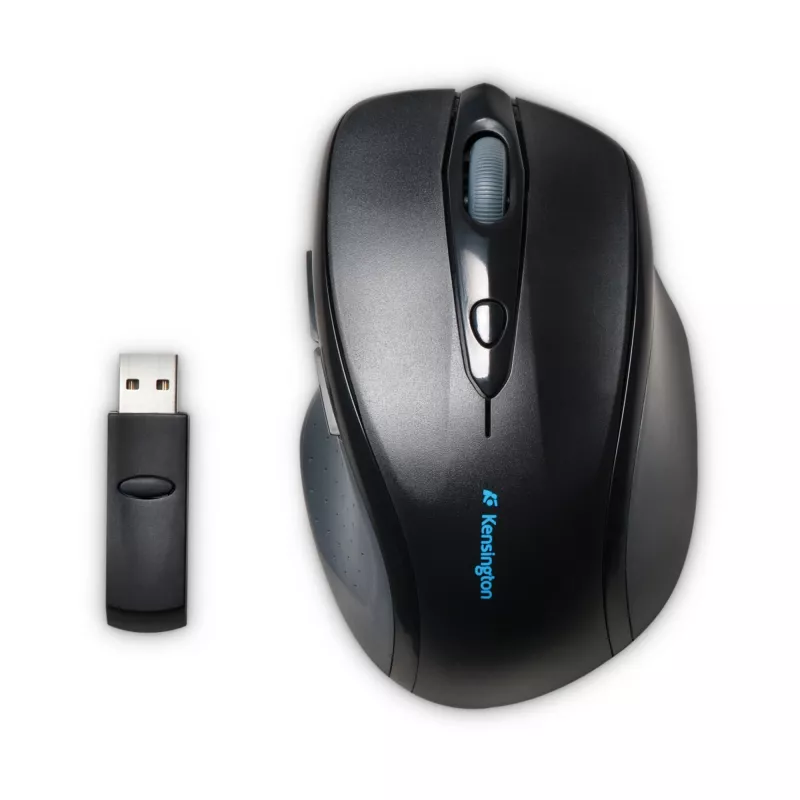 Kensington Pro Fit Wireless Full-Size pelė, ambidekstrinė, optinė, RF belaidė, 1600 DPI, juoda