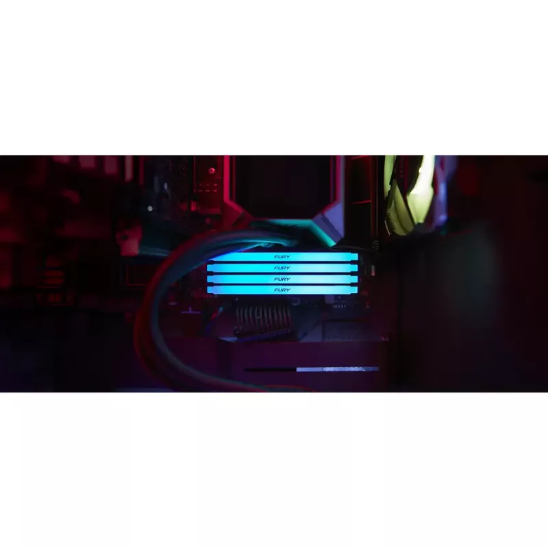 Kingston Technology FURY Beast 128GB (4x32GB) DDR4 3600MHz CL18 atminties rinkinys su RGB apšvietimu