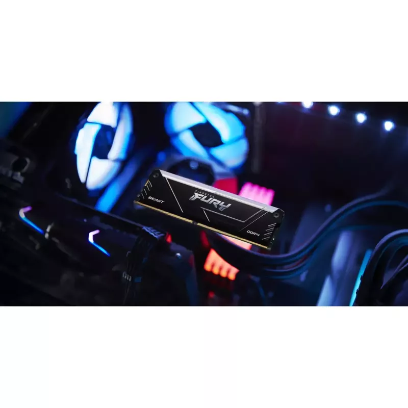 Kingston Technology FURY Beast 128GB (4x32GB) DDR4 3600MHz CL18 atminties rinkinys su RGB apšvietimu
