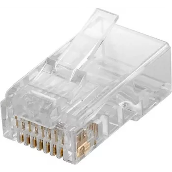 Microconnect KON503-10 RJ45 kištukas Cat5e permatomas 10 vnt.