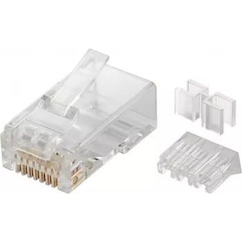 Microconnect KON505-10 RJ45 kištukas Cat6 permatomas