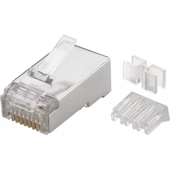 Microconnect KON506-50 krimptuvas MP8P8C ekranuotiems kištukams, 50 vnt. komplekte, įvairiaspalvis