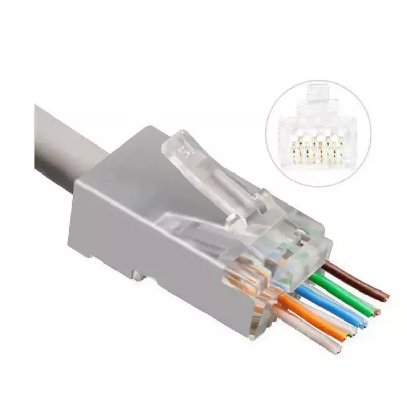 Microconnect KON506-50EZ RJ45 kištukas CAT6, sidabrinis