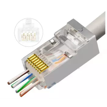 Microconnect KON512-50EZ RJ45 CAT6a kištukas, sidabrinis, 50 vnt.