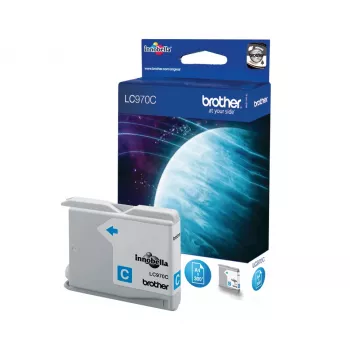 Kasetė Brother LC-970C mėlyna (cyan) rašalinė kasetė 300 puslapių (6,1 ml)