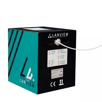Tinklo kabelis Lanview LVN122114 305 m Cat6 U/UTP 10000 Mbit/s baltas