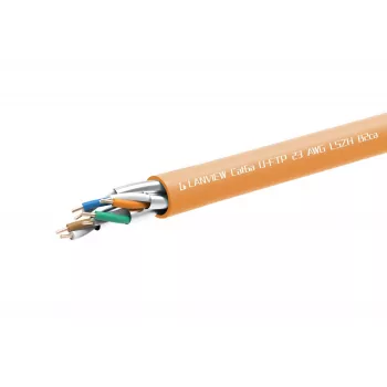 Tinklo kabelis Lanview LVN122153 RJ45 Cat6a 305 m Oranžinis