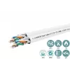 Cat6a U-FTP Dual tinklo kabelis 4x2xAWG23 LSZH baltas