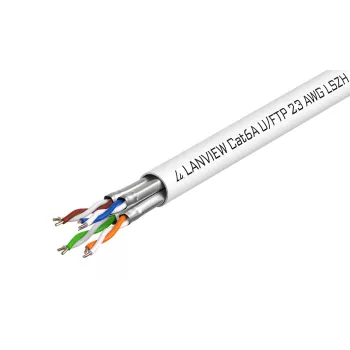 Lanview LVN122430 tinklo kabelis baltas 500 m Cat6a U/FTP (STP)