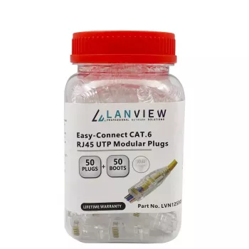 Lanview LVN125305 RJ45 kištukas permatomas