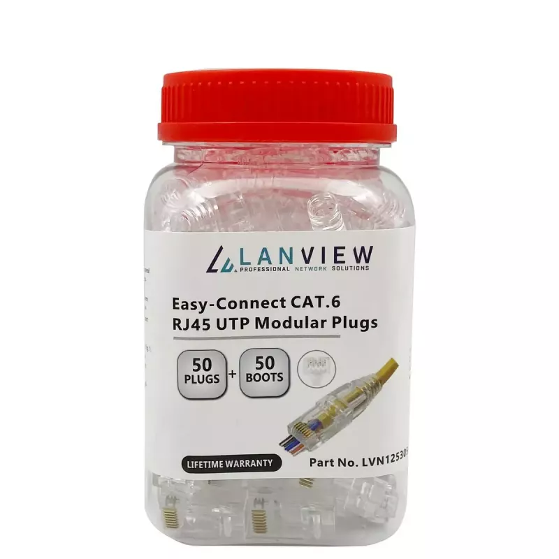 Lanview LVN125305 RJ45 kištukas permatomas