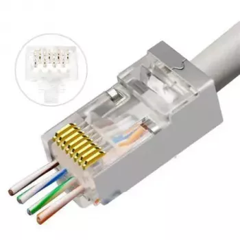 Lanview LVN125310 RJ45 kištukinis jungtis, skaidri, 50 vnt.