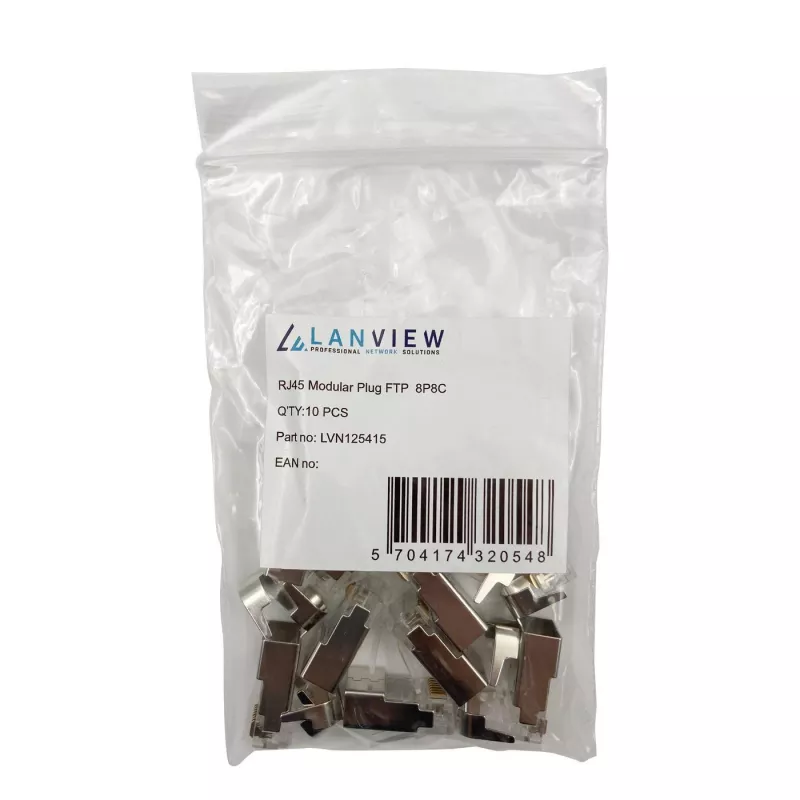 Lanview LVN125415 kištukas RJ45 metalinis