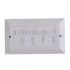 Lanview LVN126188UK-4 CAT6 priekinė plokštė, 4 prievadai, UK standarto, 146 x 86 mm