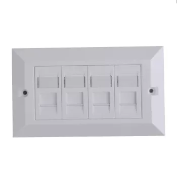 Lanview LVN126188UK-4 kištukinis lizdas RJ-45 4 prievadų balta