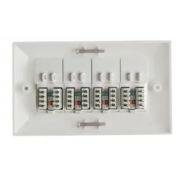 Lanview LVN126188UK-4 kištukinis lizdas RJ-45 4 prievadų balta