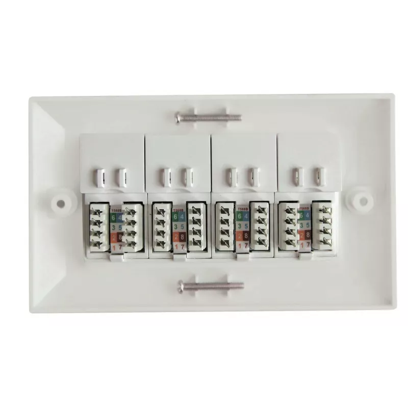Lanview LVN126188UK-4 kištukinis lizdas RJ-45 4 prievadų balta