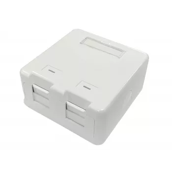 Lanview LVN127767 lizdinis kištukinis tinklo lizdas 2 x RJ-45 Baltas
