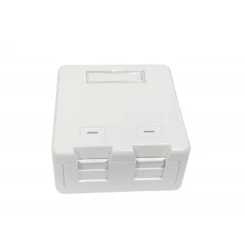 Lanview LVN127767 lizdinis kištukinis tinklo lizdas 2 x RJ-45 Baltas