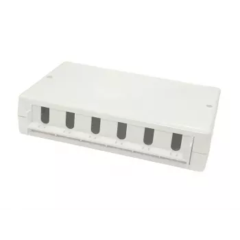 Lanview LVN127774 Paviršinė dėžutė 6/12 RJ45 lizdų, balta