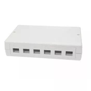 Lanview LVN127774 Paviršinė dėžutė 6/12 RJ45 lizdų, balta