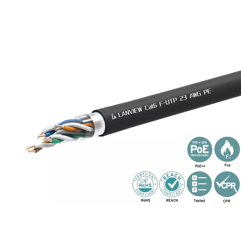 Lanview LVN-CAT6PE-FUTP-305M tinklo kabelis Cat6 F/UTP (FTP) 305 m