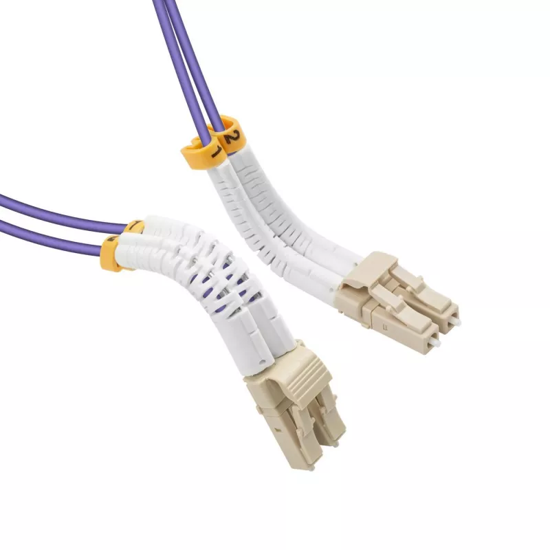 Lanview LVO231811-FLEX 2 m OM4 šviesolaidinis šuolis LC/LC violetinis su reguliuojamu lenkimu