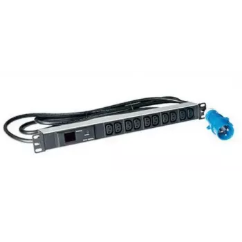 Lanview LVR261877 išmanusis maitinimo skirstytuvas (PDU) 10 AC lizdų 1U Juodas