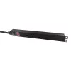 Lanview LVR-3MUK-SW-UK6 maitinimo paskirstymo blokas (PDU) 6 AC lizdai 1.4U juoda