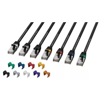 Lanview LV-SFTP6A20B tinklo kabelis 20 m S/FTP Cat6A juodas