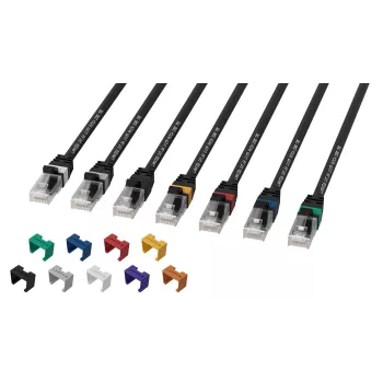 Lanview LV-UTP6A15B tinklo kabelis 15 m juodas S/FTP (S-STP) Cat6A